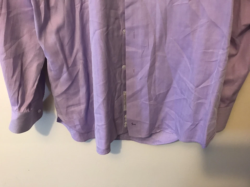 Camisa abotonada vintage John W. Nordstrom para hombre color púrpura talla 16-33 Business Foto 3 de 4