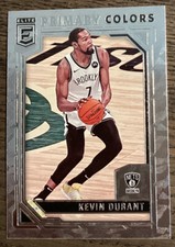 2021-22 Panini Donruss Elite Kevin Durant #6 Primary Colors Insert! Nets! #6028