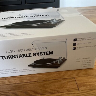 Retrolife Turntable Record Player High-Tech Belt-Driven HQ Retrolife Turntable Record Player High-Tech Belt-Driven HQ