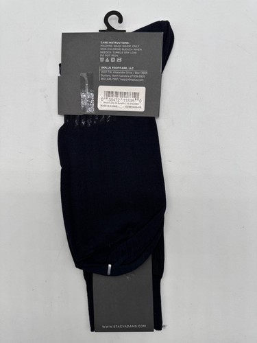 ONE PAIR NEW WITH TAG STACY ADAMS NYLON SLIKY RIBBED MEN'S CREW DRESS SOCKS - Picture 16 of 37