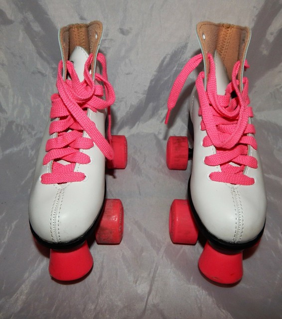 Pacer Magna 600 Girls Roller Skates Size 3 With carrying case white