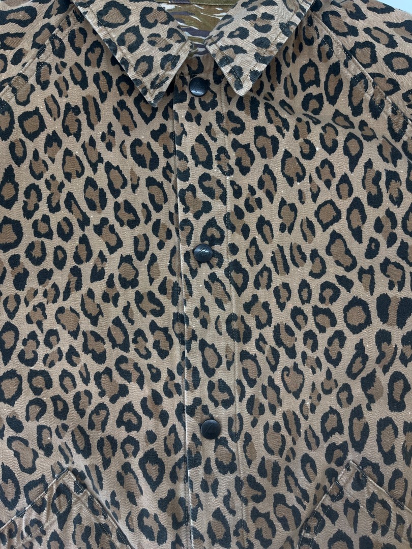 Needles Reversible Jacket Camo Leopard Brown Size… - image 7