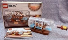 LEGO Ideas Ship in a Bottle 21313 Complete w/ Box Instructions Display