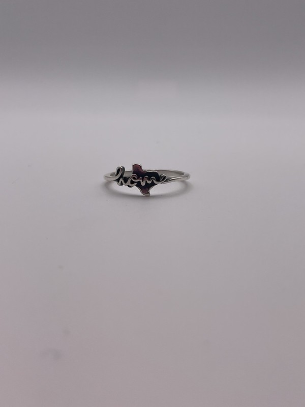 James Avery Retired Texas is Home Ring Size 8 Sterling Silver 925