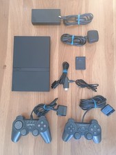 Sony Playstation 2 PS2 Slim (SCPH-70003) 2 Controllers | All Leads | VGC