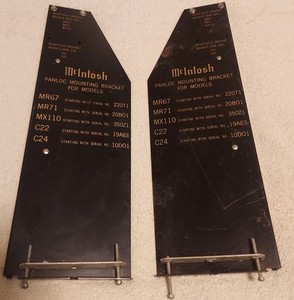 Original McINTOSH PANLOC Mounting Brackets- MR67 MR71 MX110 C22 C24 