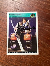 1993 Classic Pro Hockey Prospects Manon Rheaume On Card Auto Rookie /6500. rookie card picture