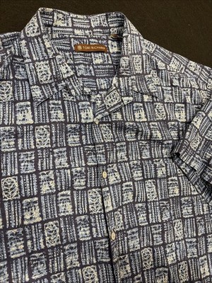Authentic Tori Richard Mens Button Shirt Sz XL Hawaiian Palm Tree Shirt Rare