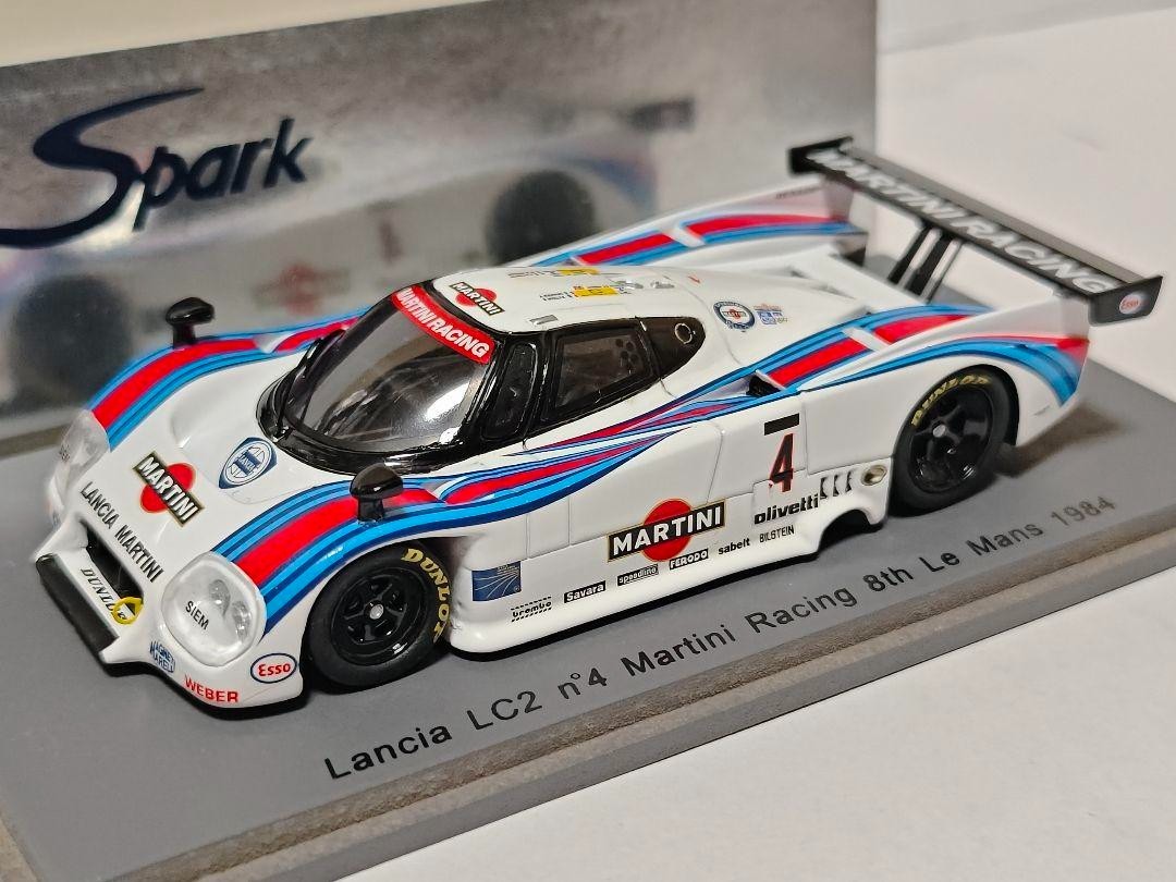 ミニカー spark Lancia LC2 Martini Racing 1/43 Spark 1/43 LC2 1985 Martini #4 Racing Car Model for sale