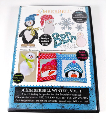 A Kimberbell Winter Volume 1 Machine Embroidery CD KD503 Baby It's Cold Outside