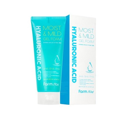 Farmstay Hyaluronic Acid Moist & Mild Gel Foam 200ml / 6.76 fl oz