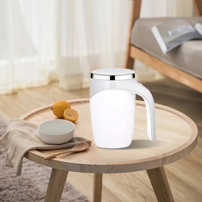 Self Stirring Mug Rechargeable Magnetic Coffee Tea Milk Mixing Cup Electric NEW