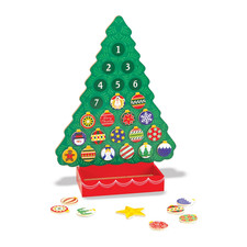 Melissa  Doug Wooden Advent Calendar - Magnetic Christmas Tree with 25 Magnets