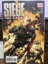 Siege: The Cabal David Finch copertina regolare Marvel Comics firmata