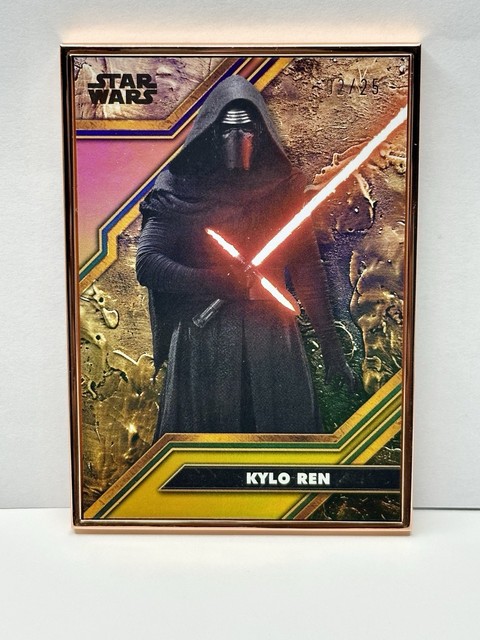2025 Topps Star Wars Smugglers Outpost Kylo Ren Orange Frame /25 SSP