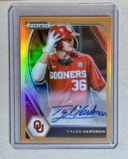 2021 Panini Prizm Draft Picks Neon Orange /20 Tyler Hardman Auto #PDP153 Yankees
