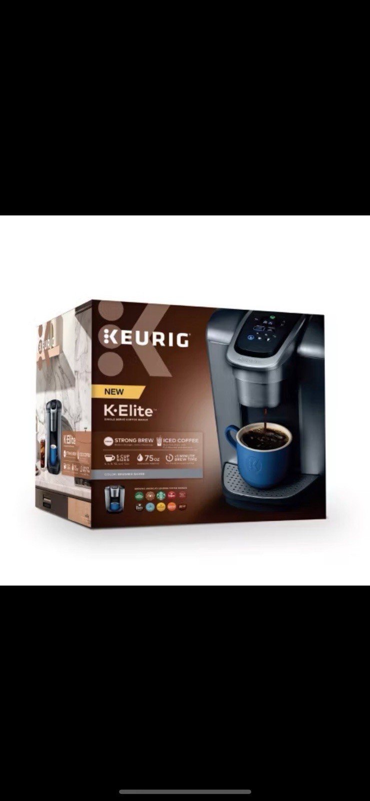 Brushed Silver Strong Brew Iced Coffee