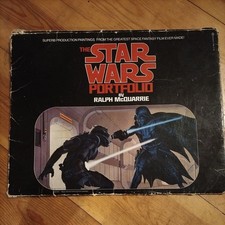 STAR WARS PORTFOLIO - 1977 - RARE RALPH MCQUARRIE PAINTING PRINTS COLLECTION