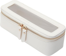 Clear Makeup Brush Bag,Slim Cosmetic Brush Holder,Small Toiletry Bag Mini Travel