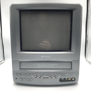 Memorex 9" CRT MVT2090 TV/VCR Combo VHS Player Retro Gaming Television WORKS!