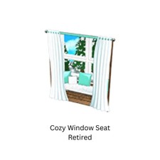 Webkinz Retired Cozy Window Seat Holiday Christmas Festive Blue