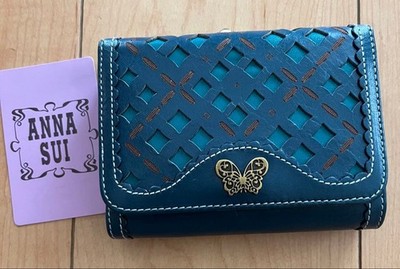 Popular Items ANNA SUI Genuine leather pouch tri-fold wallet