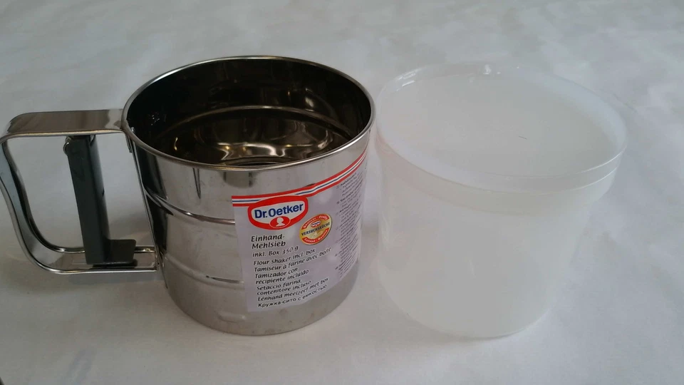 Dr.Oetker 1974 Farina Setaccio, Acciaio Inox, 10.5 X 10 CM, Argento - Immagine 2 di 4