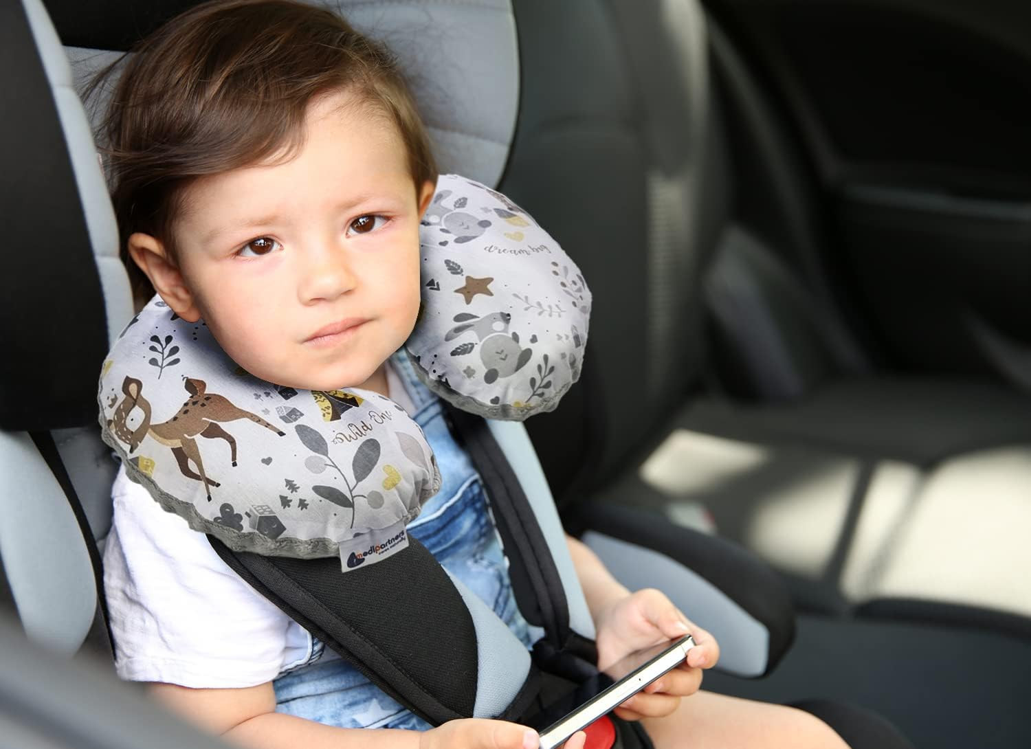 Cuscino da viaggio per bambini in cotone Minky foto 5