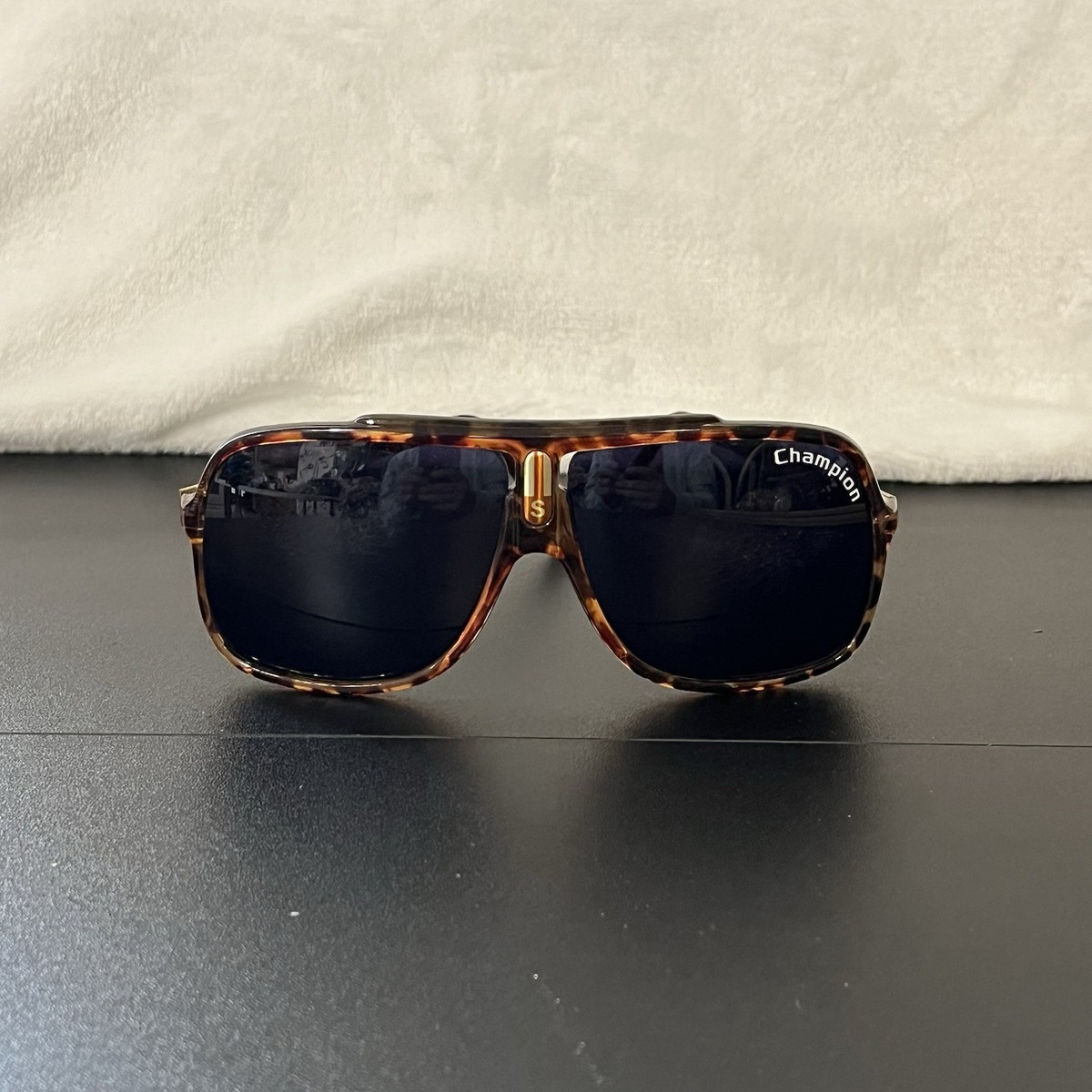 Original 1980's Aviator Champion S Tortoise Frame Sunglasses