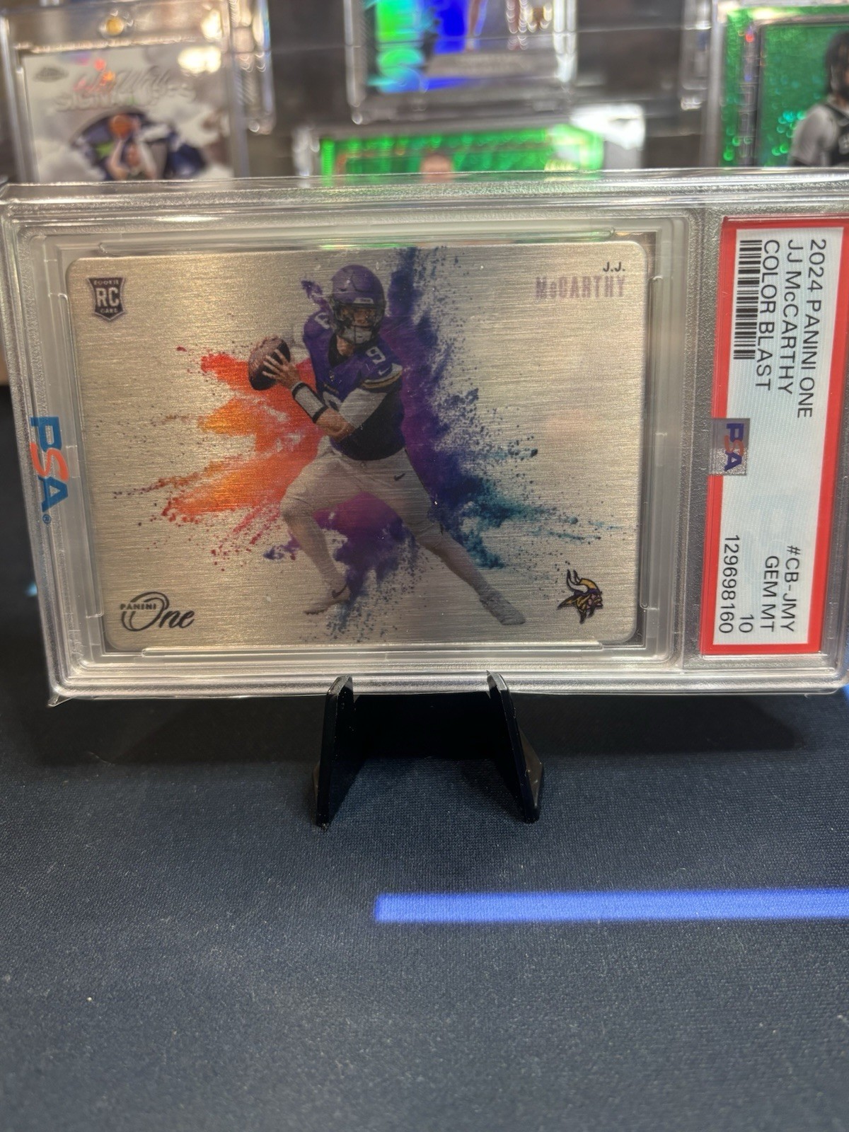 2024 Panini one - Color Blast J.J. McCarthy #10 (RC) READ DESCRIPTION