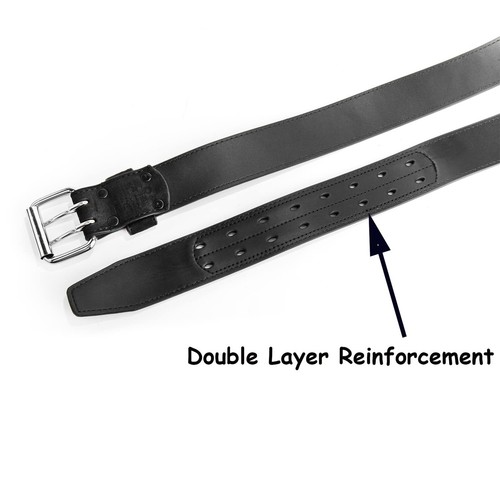 Big & Tall Belt for Mens 56"-80" Genuine Leather Belt Reinforced Strap Extra ... - Bild 5 von 7