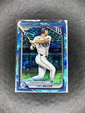 2024 Bowman Draft Sapphire #BDC-73 Theo Gillen Sapphire 1st Tampa Bay Rays