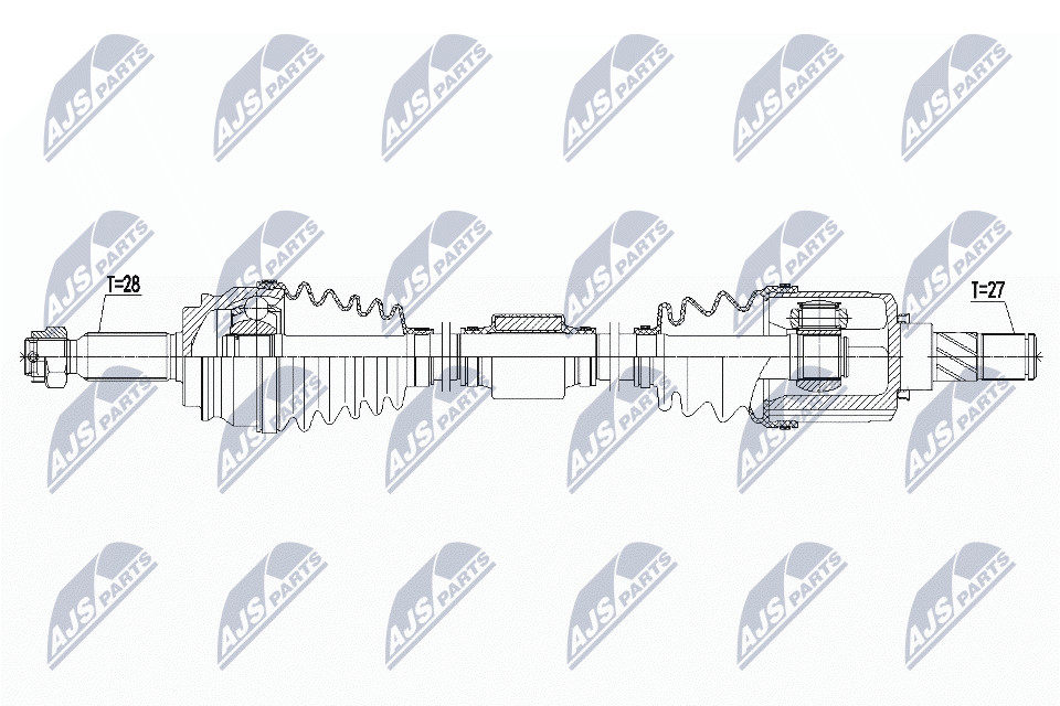 N.T.Y. NPW-MS-061.NTY Drive Shaft for MITSUBISHI