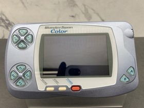 BANDAI WonderSwan Color Console WSC-001 Pearl Blue Handheld System Tested