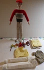 Vintage 1961 Flocked Brown Hair Ken Doll w/ Outfits & Accessories Barbie