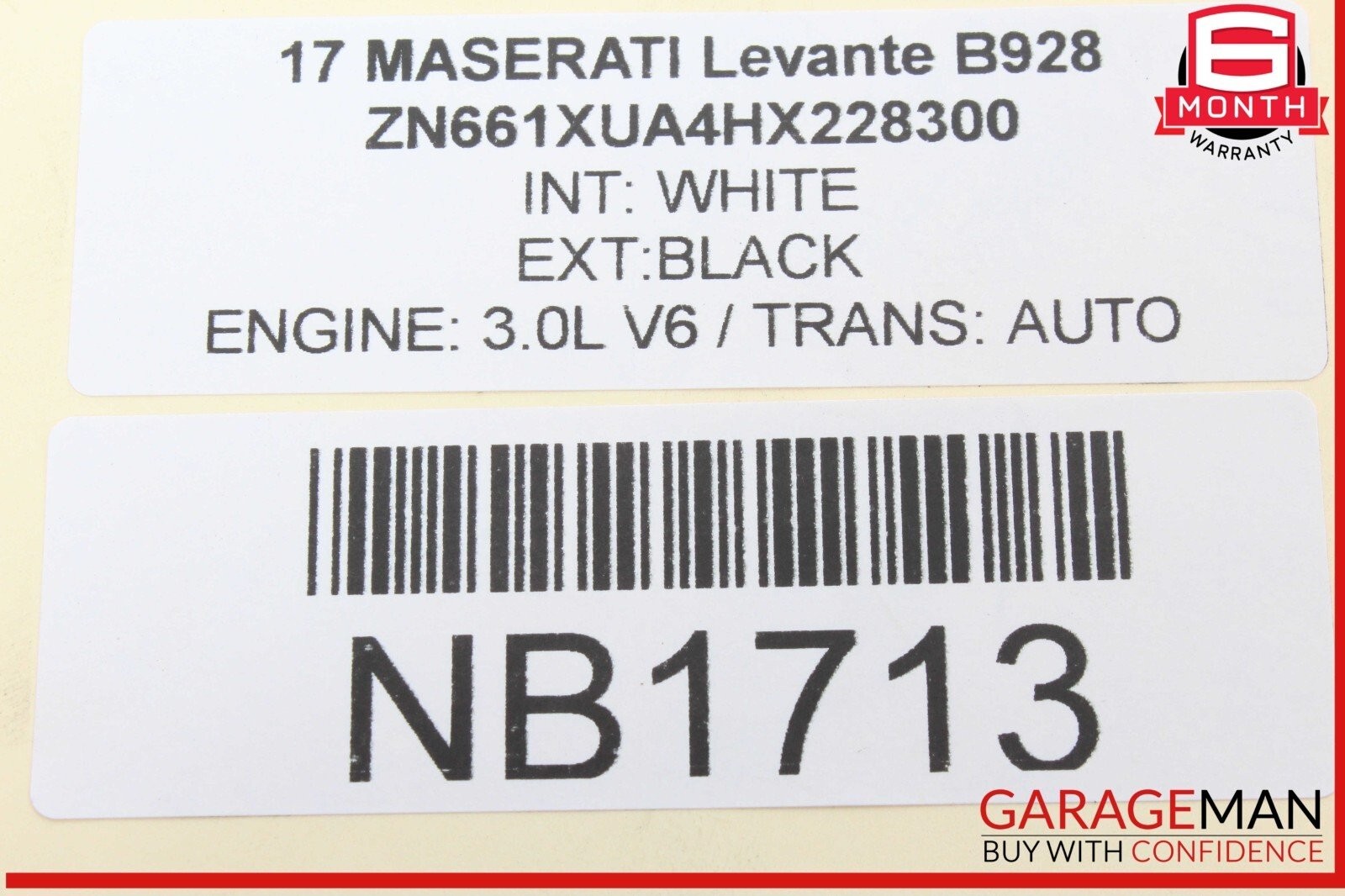 Maserati Levante 2017-2020 REAR+RIGHT Radar sensor P/N 670034752