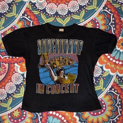 Vintage 1970s Supertramp Breakfast In America Concert T-Shirt 70s Tour Large