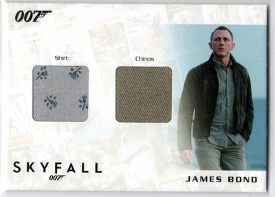 JAMES BOND AUTOGRAPHS & RELICS SDC2 DANIEL CRAIG DUAL COSTUME INSERT #'D 198/200