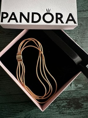 NIB PANDORA ROSE  REFLEXIONS MULTI SNAKE CHAIN BRACELET 588782C00 8.3 inches