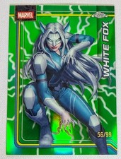 2026 Topps Chrome Marvel - White Fox #196 Storm's Green Lightning Refractor /99