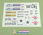 1987 GI Joe Battle Force 2000 Dominator Unused STICKER SHEET vehicle decal JTC