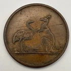 1860 Colonial Australia 1 Penny Token - W.J. Taylor Advance Australia