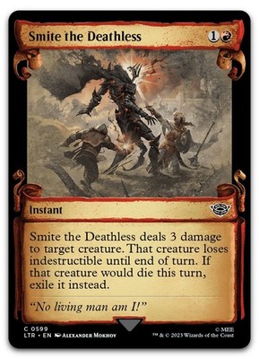 Smite the Deathless (Showcase Scrolls) #599 (NM) Lord of the Rings LTR Magic MTG