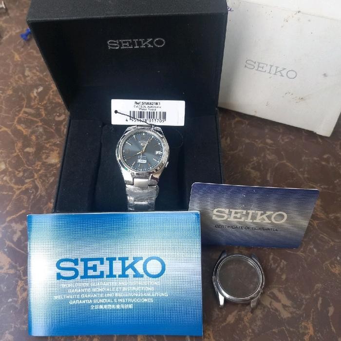Rare Seiko 5 SNK621 Split Daydate Automatic 7S26 Gray Dial Vintage