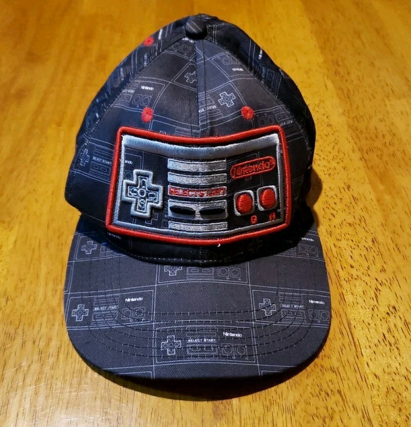 Nintendo Snapback Hat Cap Controller All Over Pri… - image 1