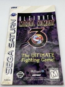 Ultimate Mortal Kombat 3 (SEGA Saturn, 1996) CIB Complete W/Reg Card - Tested