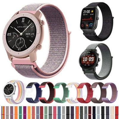 For Huami Amazfit GTR 2 3 4 Stratos GTS 2 3 4 Watch band Sport Strap Nylon Loop