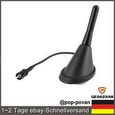 Auto KFZ Kurz Stab Dach Antenne + Raku 2 Sockel Schwarz für Mercedes, Mazda