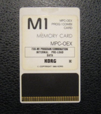 Tarjeta de memoria del programa KORG M1 MPC-0EX MPC-OEX prueba completada Express