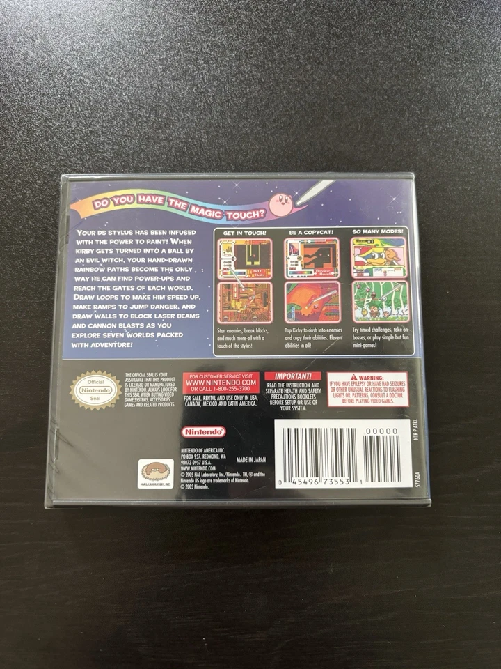 Совершенно новый в заводской упаковке Kirby холст проклятие Nintendo DS чистый большой печати редкая - Изображение 2 из 4